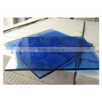 Dark blue float glass with ISO & CNAS certificate