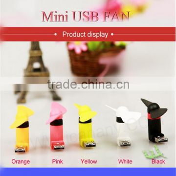 Hot-selling Summer Cooler! Portable Handheld Mini Micro USB Computer Fan for USB supported Devices and Android phones