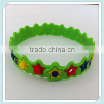 high quality adjustable pvc wristband custom rubber bracelet