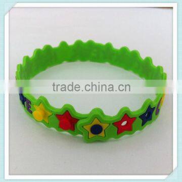 high quality adjustable pvc wristband custom rubber bracelet