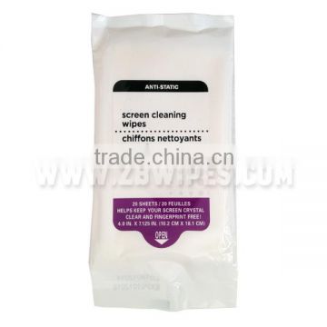 20CT Antistatic Screen Cleaning Wipes