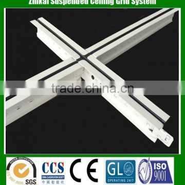 Suspended aluminum ceiling grid and ceiling tee grid