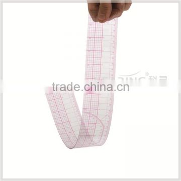 Kearing Chinese Manufacturer OEM 18'' & 45cm Plastic Pattern Grading Ruler # 8095