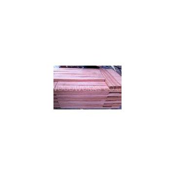 Sliced Cut Natural Flooring Veneer Red Sapelle For Furniture