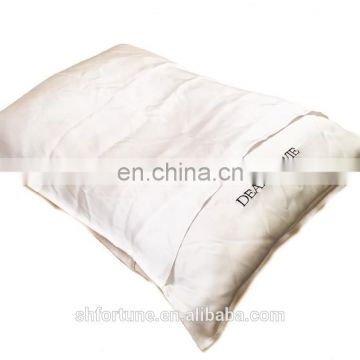 Original Pure White Embroidery Silk Queen Size Pillowcase