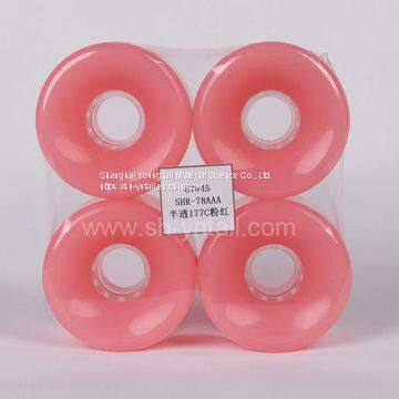 pu wheels for skate board 67*45  transparent Skateboard PU Wheels