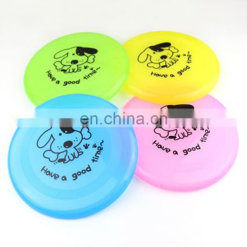 Super nice pet toy plastic pet training toy round flying disc for dog
