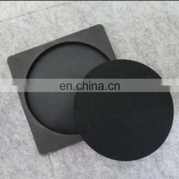 factory directly silicone coaster with absorbing felt mat set