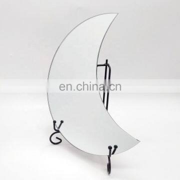 Manufacturer High Quality Frameless Crescent Mirror Half Moon Mirror