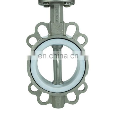 Wafer Type Butterfly Valve spring return ss304 pneumatic double acting glue dispensing valve Butterfly Valve
