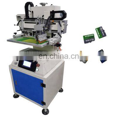 Vacuum manual  mini TF SD memory card flat screen printer printing machine with t slot