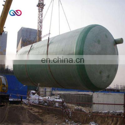 10m3 2500 Gallon Underground Fiberglass Composite Septic Tank Large Fiberglass FRP GRP Biogas Septic Tank