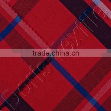hot sell 100% COTTON YARN DYED fabric PLAIN CHECK