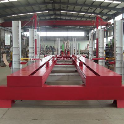 Truck frame and chassis straightening machine