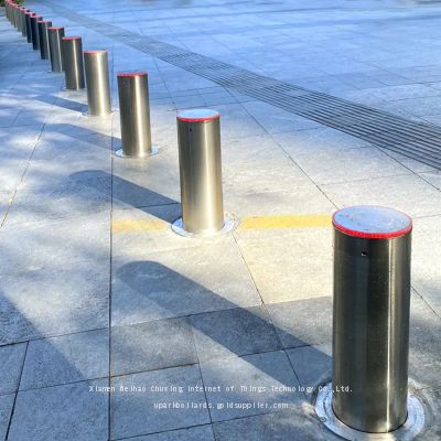 Outdoor Intelligent Home-use Cottages Residential Led Light Not Hydraulic Bollard Automatic Lifting Columns Bollards