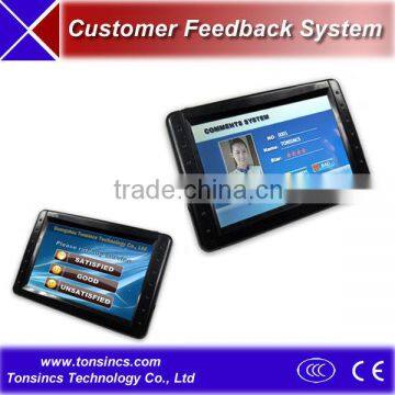 7-inch Tablet PC, LCD Touch for Customized Satisfaction Terminal/Evaluator/Customer Feedback System