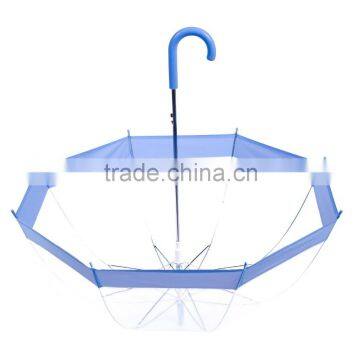 Promotional Logo Printed Folding PVC Clear Umbrella