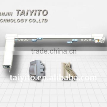 TAIYITO flat open electric curtain with remote controller used for home/hospital/hotel
