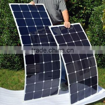 Monocrystalline silicon high efficiency semi flexible solar panel