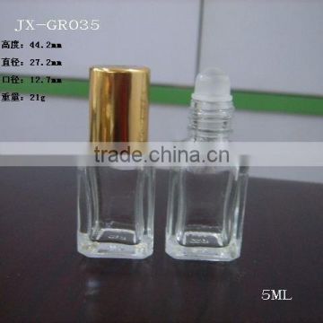 5ml clear glass nail polish bottles with brushes for sale