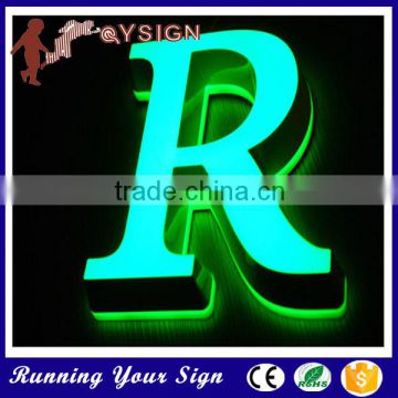 High quality custom acrylic frontlit LED raised letter sign