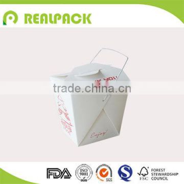 Hot sale paper material noodle packaging with tucked lid