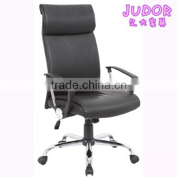Elegant simple style Black PU leather manager chair