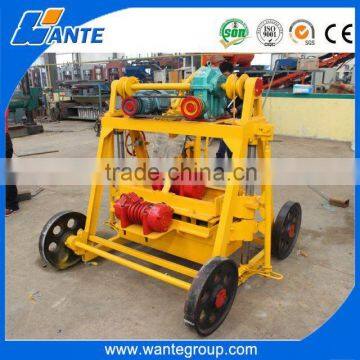 QT40-3B egg laying mobile manual hollow brick making machine for sale