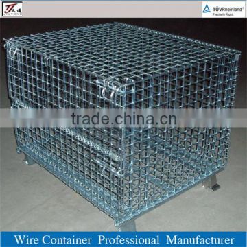 Warehouse foldable steel metal storage cage