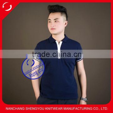 Classic high quality custom men cotton t shirt polo wholesale                        
                                                Quality Choice