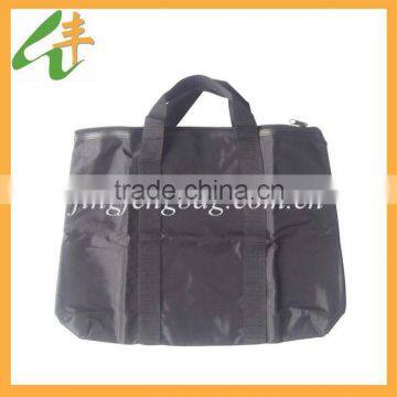 fashional plain style polyester lady handbag/shopping bag