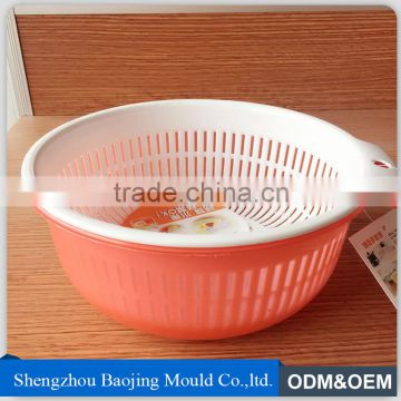 high quality competitive price plastic injection fruit vegetable basket mold