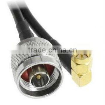 RF cable N male to SMA male right angle coaxial connector adapter pigtail for RG58