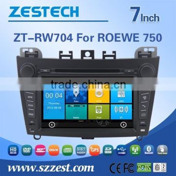 ZESTECH Factory OEM 7 inch 2 din car dvd navigation for ROEWE 750 Support GPS/RADIO/RDS/3G/Steering wheel control