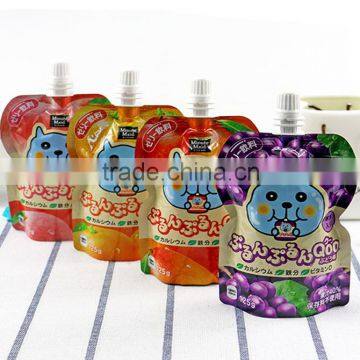 high quality plastic beverag pouch with spout packaging bag