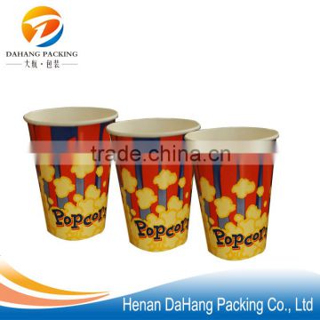 Custom Printed PE film Disposable popcorn cup
