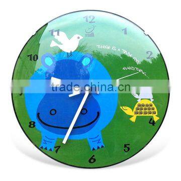 12 inch plastic round funny wall clock