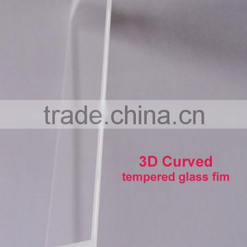 Hot sale, 3d curved tempered glass screen protector,tempered glass thicknes 0.35mm premium tempered glass screen protector