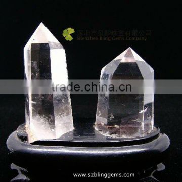 Wholesale natural semi precious stone rock crystal single-head point