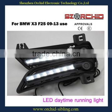 flexible high quality led daytime running light DRL for BMW X3 F25 09-13 use