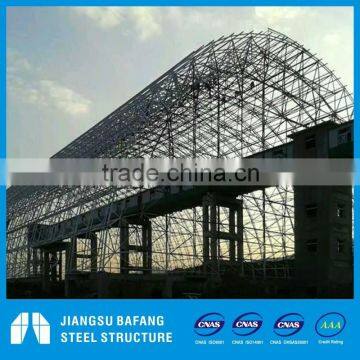 Large span ,Economic and Light Steel space frame shed ,dome coal storage