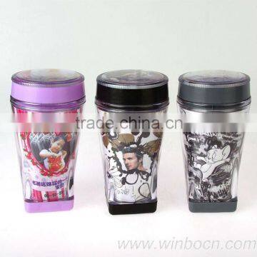 Double and transparent mug/cup with kids photo inside