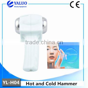 Portable hot and cold hammer facial machne