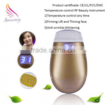 2016 new arrival best home rf skin tightening face lifting machine Encourages lymphatic drainage