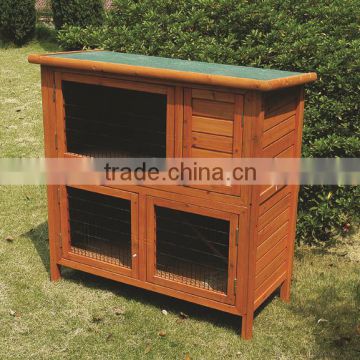 large size wooden rabbit house with run