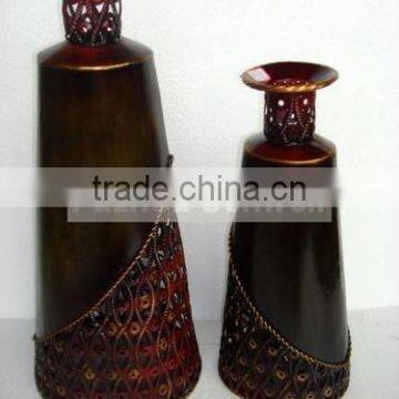 antique decorative metal vase