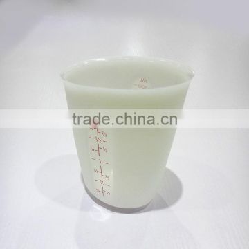 Food grade silicone cup with measurements water cup coffer cup camping cup