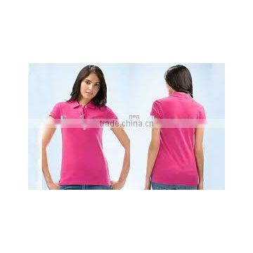 fashion pink girl's polo shirt