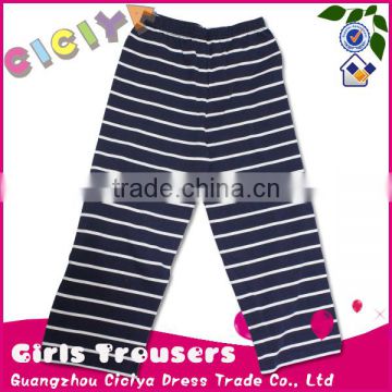 Cute yarn-dyed striped girl leggings