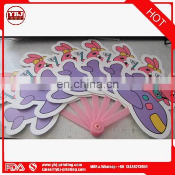 2017 new hot sale factory made PP plastic advertising fan